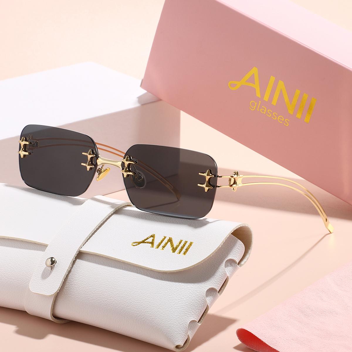 

European and American retro style Y2K unisex fashionable sunglasses for summer sun shading, sun protection, UV protection, light