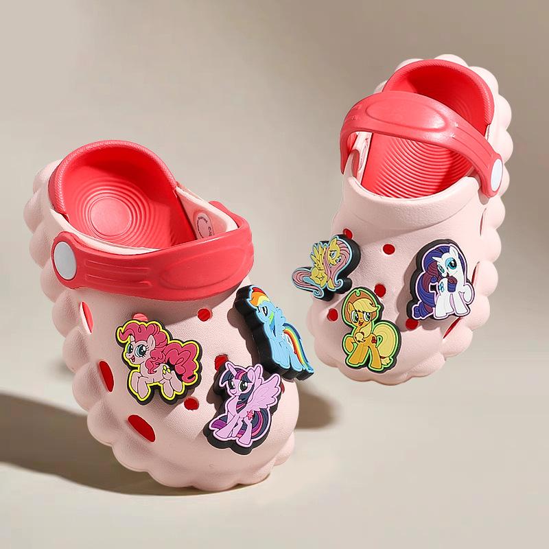 Children, Girls, Girls, Hole Shoes, Cute DIY Removable Shoes with Shoe Flowers Ins Three-dimensional Cute Card