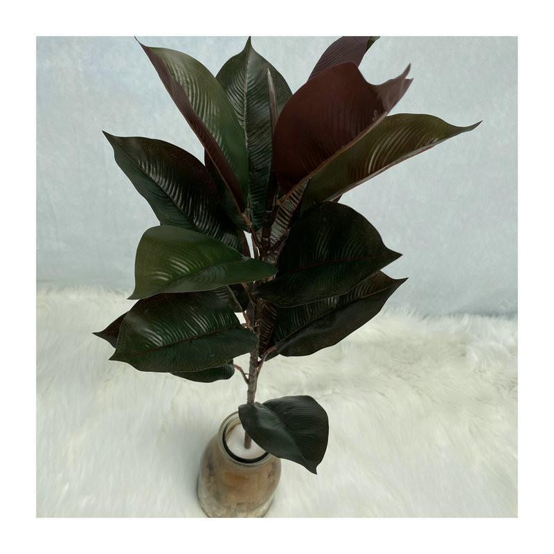 Realistic Plant Artificial Ficus Elastica Leaf Foliage Home Wedding Office Decor
