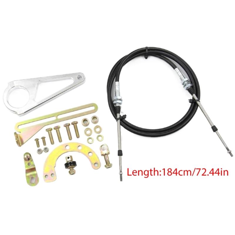 Steering Column Cable Shifter Kit ACA-1804 for TH200 2004R 4L60E Aftermarket Column Adjustable Shifter