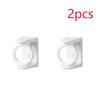 2/4/6Pcs Punch-free Curtain Rod Holder Clamp Hooks Self Adhesive Clothes Rail Bracket 360 Rotation Triangle Ring Adjustable Hook