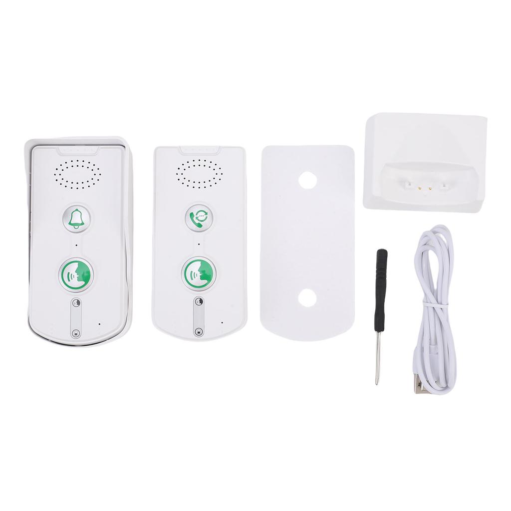 2 Way Voice Intercom 1640ft Long Range Wireless Intercom Doorbell System for Home Business