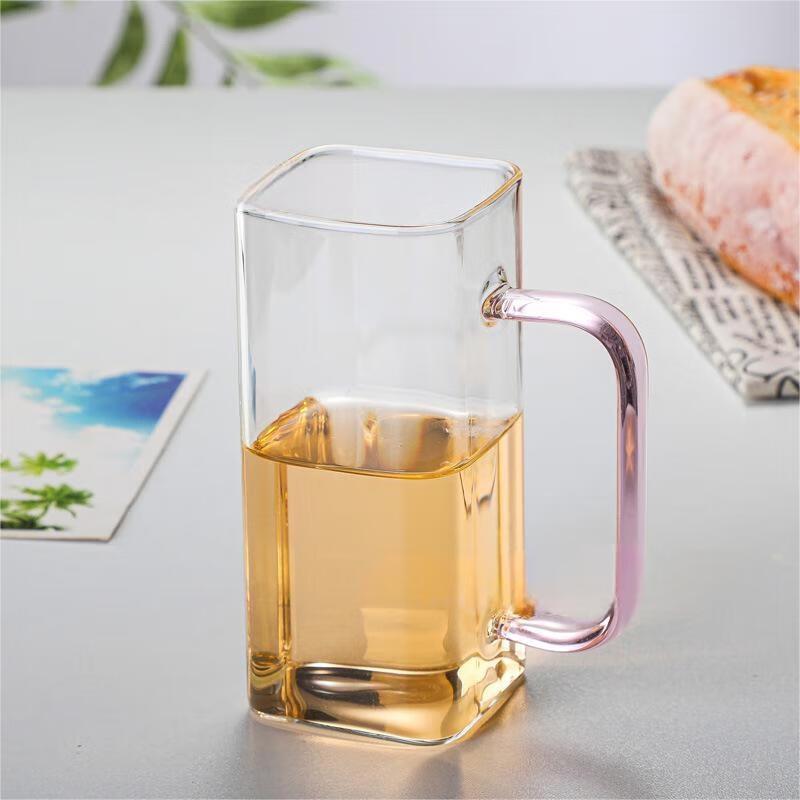 Shangqi Square Handled Glass Water Cup