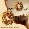 Fall Pumpkin Wreath Berry Wreath Fall Front Door Wreath artificial wreath Halloween decoration Thanksgiving Festive Party Supply