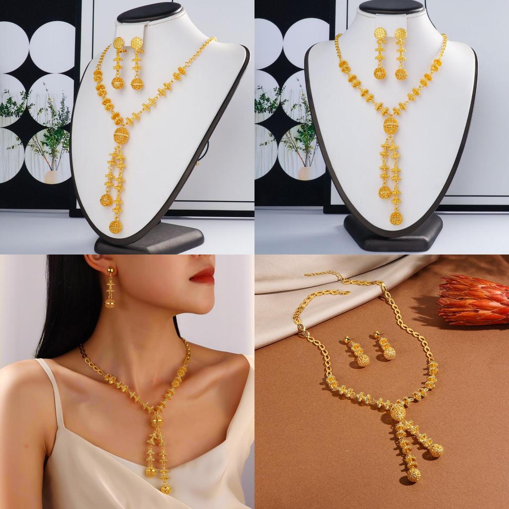 Autumn Fashion Alloy Jewelry Set Sparkling Rhinestones For Daily Decoration Wear