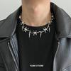 Punk Thorn Rivet Necklace For Man Woman Retro Hip Hop Clavicle Chain Female Y2K Jewelry Hot Girl Choker Accessories Wholesale