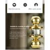 Stainless Steel round Ball Door Knobs Passage Entrance Lock Handle for Bedrooms Living Rooms Hardware Accessories