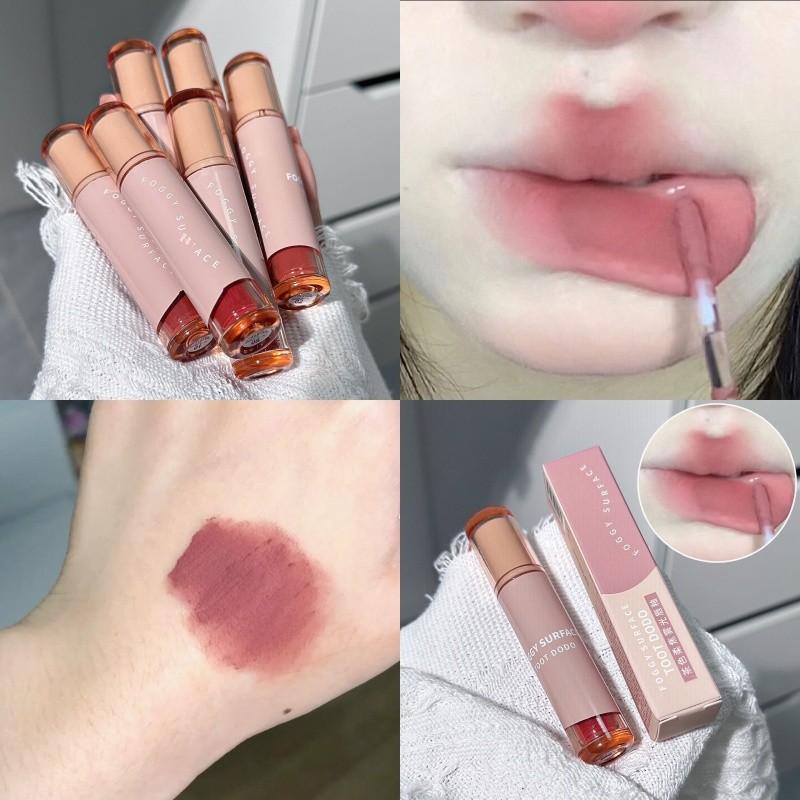 Cool-Toned Gray Pink! Matte Velvet Lip Mud That Doesn'T Transfer Easily, Olive Skin Nude Color, Low Saturation Lip Gloss Lipstick
