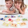 Montessori Sensory Math Sticks: Color Matching & Peg Board Educational Toy for Kids