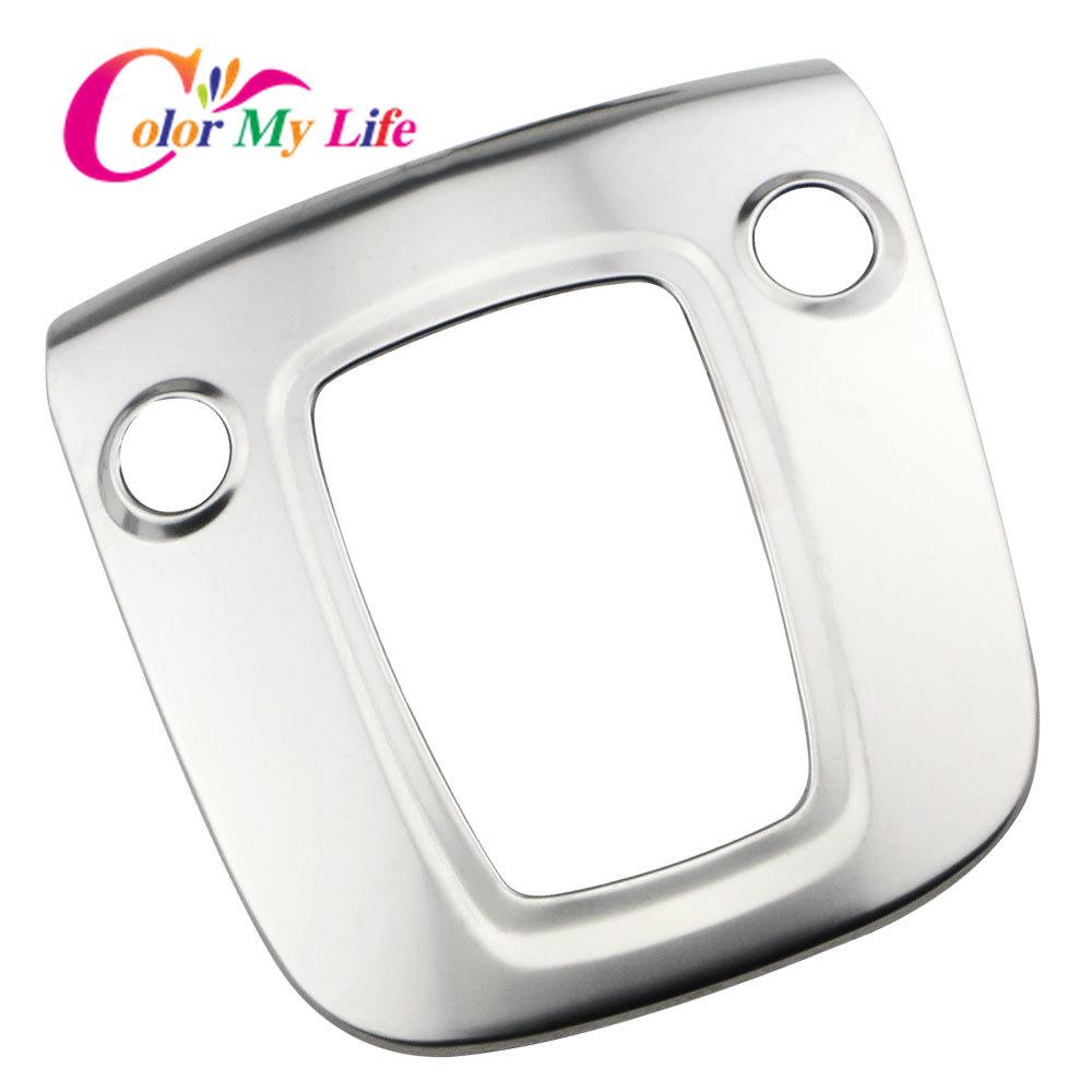 Color My Life 1-teiliges Edelstahl-Auto-Styling für Hyundai Kona Kauai 2017–2022, Auto-Getriebekopf-Shift-Konb-Panel-Abdeckung