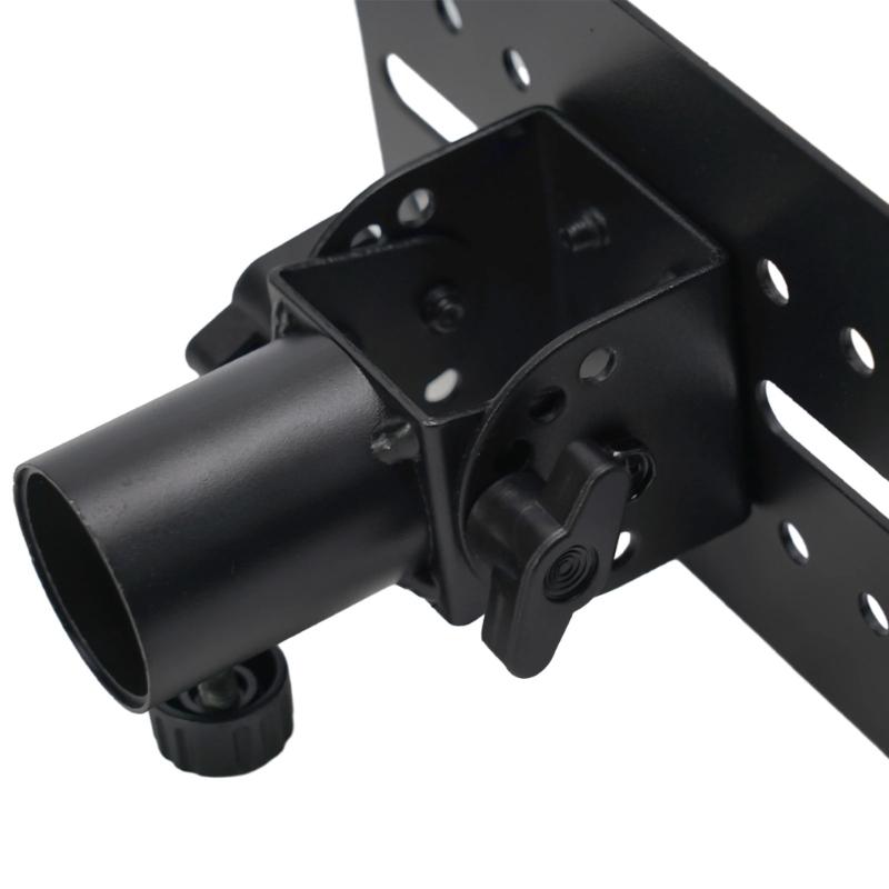 Universal Adjustable Height All Metal Speaker Stand Tray with Easy Installation Speaker Holder for Secure Sound Setups