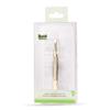 Kaqiduo Duo Luxury Gold Stainless Steel Precision Eyebrow Tweezers with Flat Slanted Tip for Hair Removal KK800