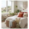 Coussin polyester uni 40 x 40 cm Pop color terracotta