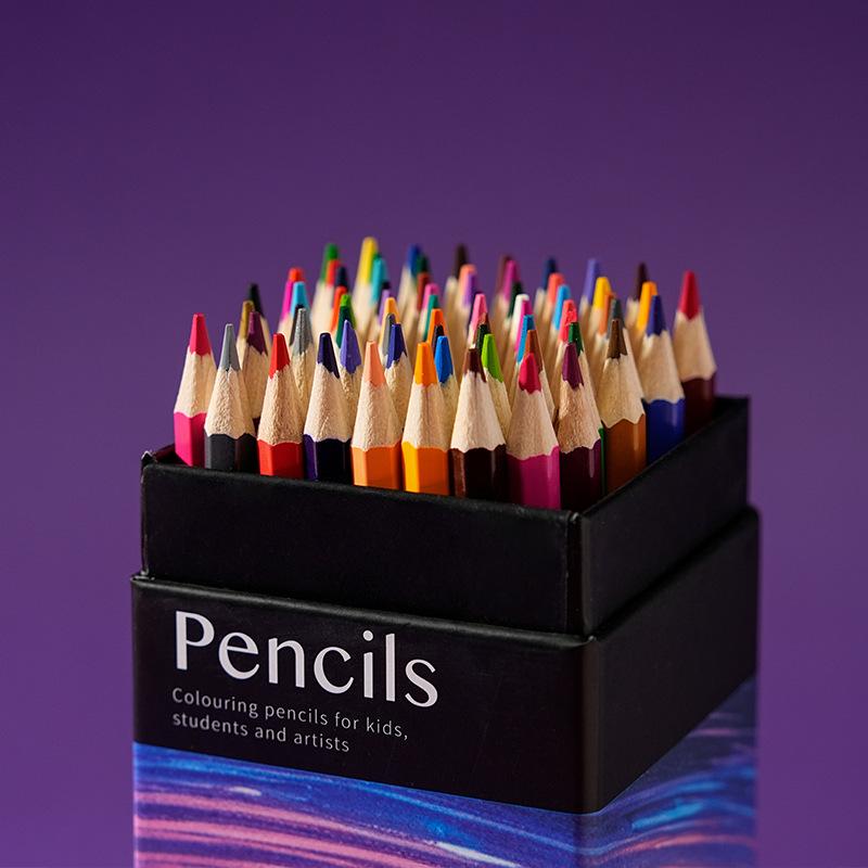 Oil-Based Colored Pencil Set: 12/18/24/36/48/72 Colors for Drawing Star Trails