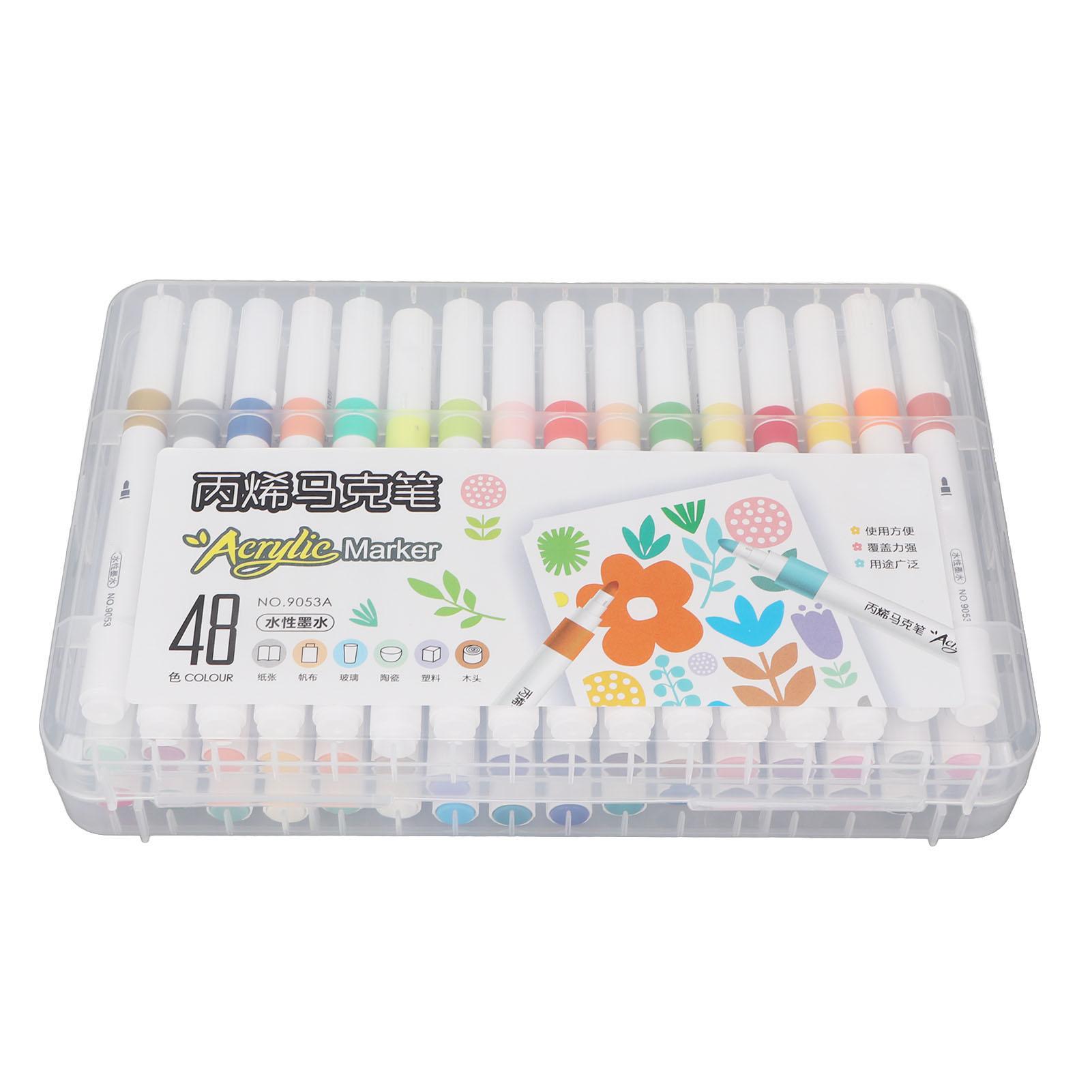 

Акриловые маркеры на водной основе Чернила Водостойкие ручки с высокой степенью покрытия Маркеры для рисования краской для самостоятельного изготовления разноцветный