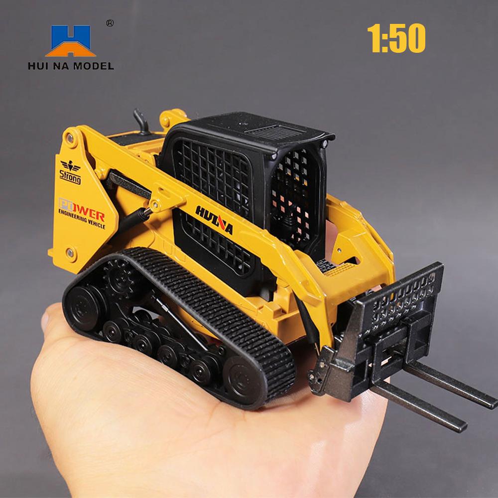 1/50 Scale Alloy Huina Model Cars Trucks Excavator Modelos Montessori Diecasts & Toy Vehicles Car Miniature Toys for Children