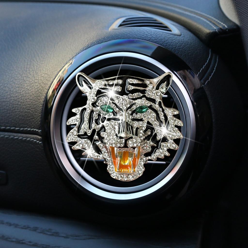 

Автомобильный освежитель воздуха в виде головы тигра, клипса, декоративная ароматерапевтическая клипса, металлический материал StyleB