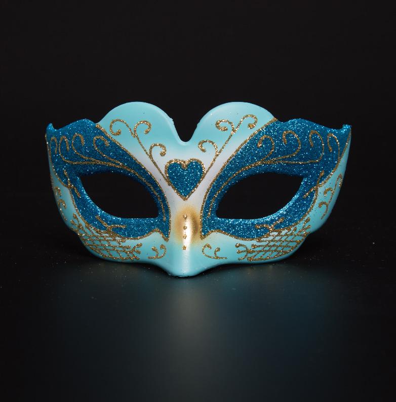 Nova Máscara Facial Meia Face Europeia e Americana de Halloween para Festival de Performance Infantil Festa Baile Infantil