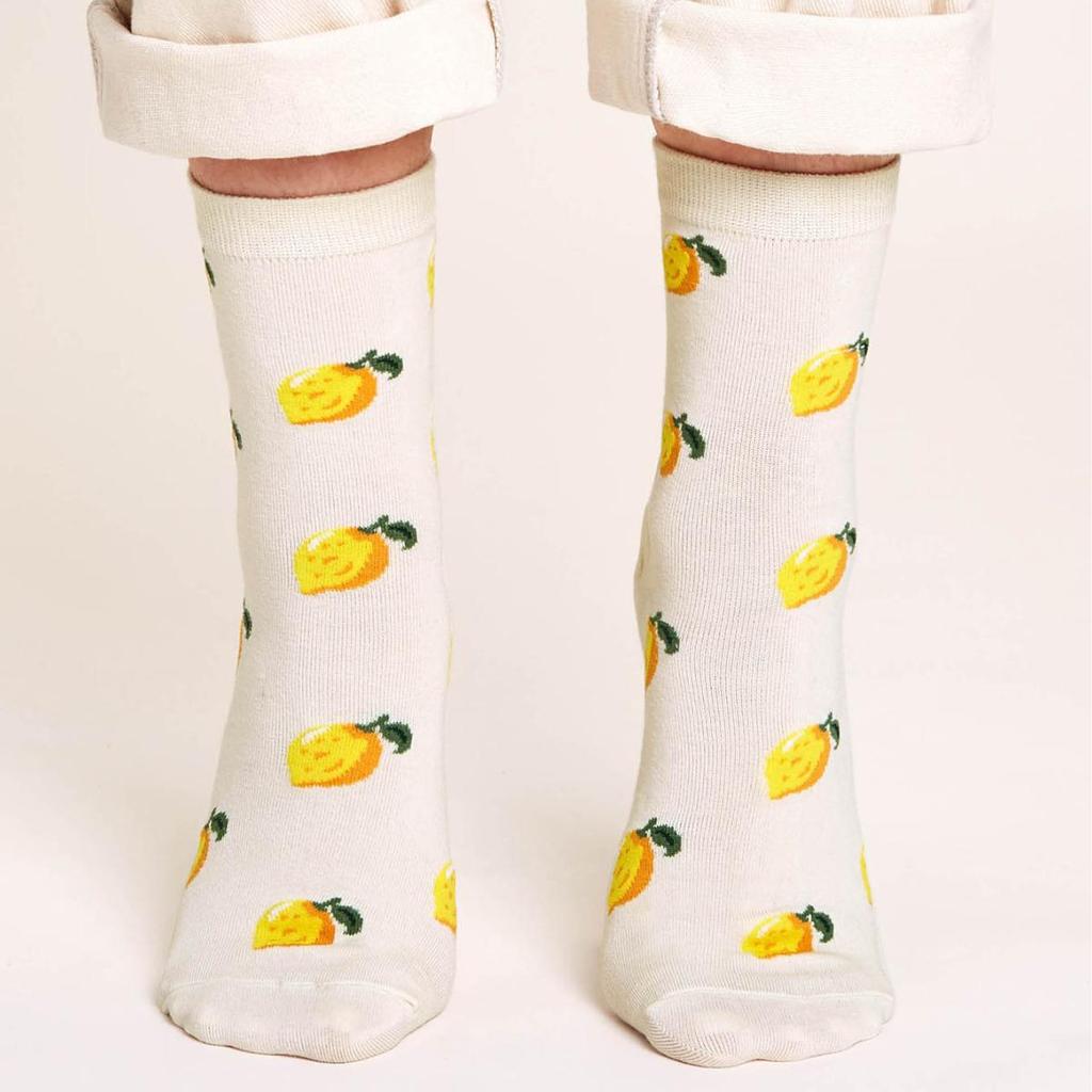 Japanese Cute Fruit Pattern Mid-Calf Women's Retro Socks