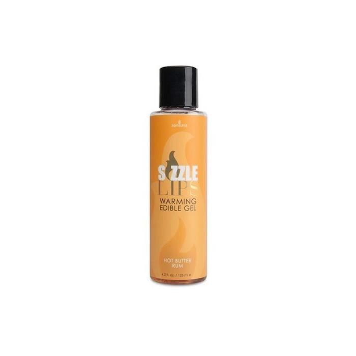 Gel chauffant comesible Sizzle Lips Rhum Chaud 125 ml Sensuva 7327 Multicolore
