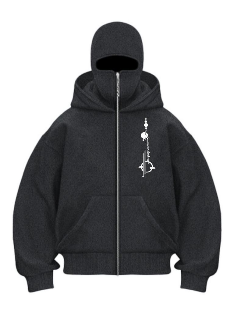 Autumn and Winter New Men's and Women's Casual Sportswear With Hooded Mask Design Sporty and Fashionable Hoodie