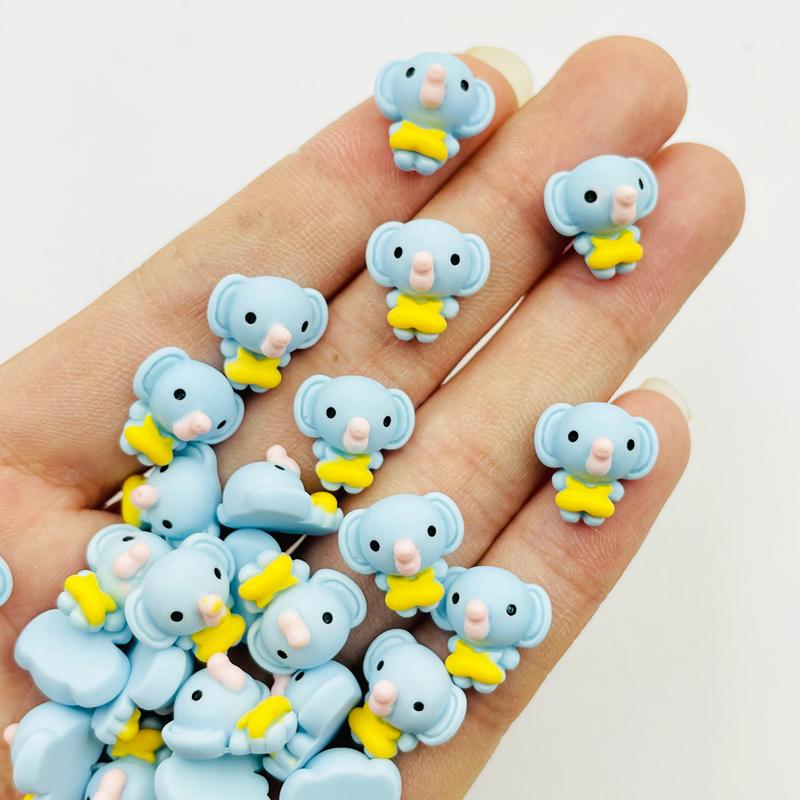 

20 Pcs New Cute Mini Kawaii Cute Elephant Flat Back Resin Cabochons Scrapbook Diy Party Wedding Hairpin Accessories Craft A127