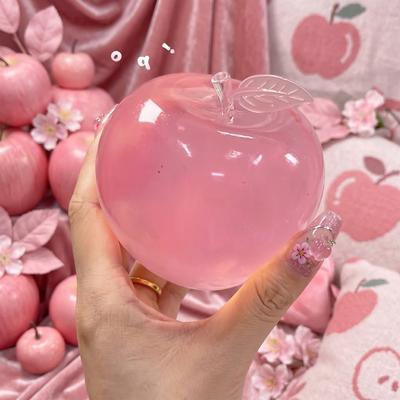 Cute -Shaped Squeeze Toy with Transparent Realistic Color Fruit Squeezable Toy Portable Squeeze Ball for Kids and Adults