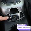 Stainless Steel Car Electrical Park Brake Cover Frame Sticker Decorations Car Auto Break Hold Trim for JEEP Compass AT 2017 2018