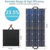 Refurbished:Flashfish SP50 50W 18V Solar Panel with 4 DC Connectors, Portable Foldable PV Panels Monocrystalline Solar Panel