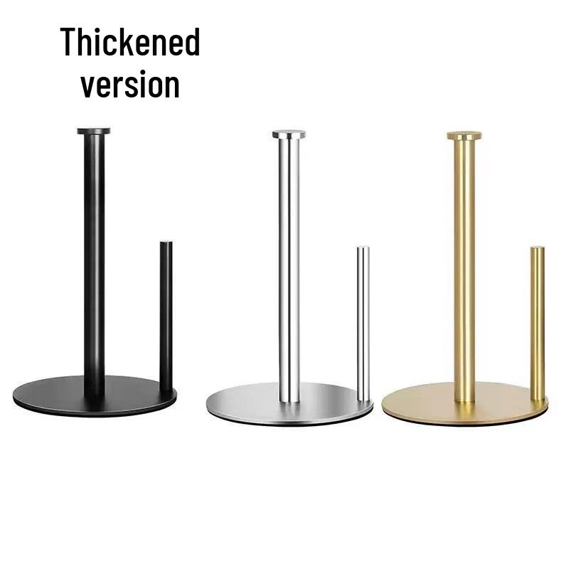 Stainless Steel Vertical Desktop Tissue and Toilet Paper Holder for Hotel Kitchen