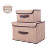 Portable Dustproof Cardboard Storage Box with Cover for Clothes and Toys