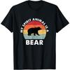 Vintage My Spirit Animal Is A Bear Cotton Men T Shirt