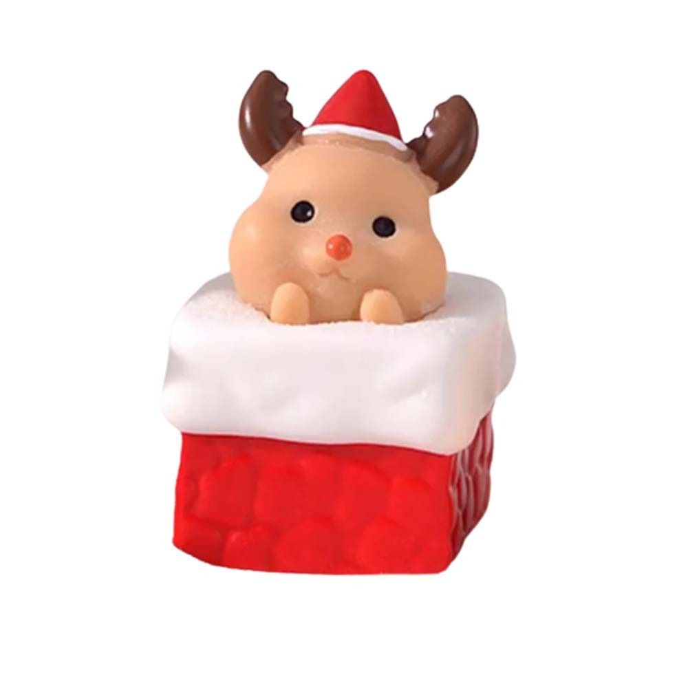 Miniature Snowman Santa Claus Figurine Micro Landscape Christmas Decorations  Birthday Gift