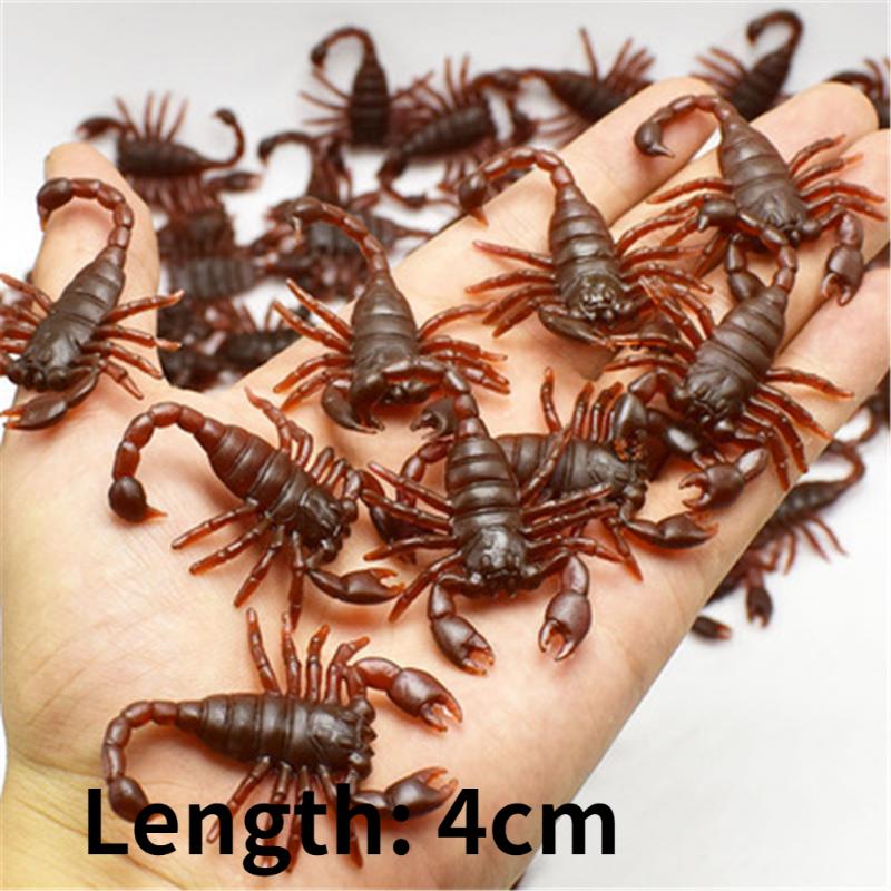 

100 шт. забавная игрушка поддельный таракан сороконожка скорпион насекомое игрушка розыгрыш симулятор отвратительный страшный хитрый реквизит для подделки 100pcs