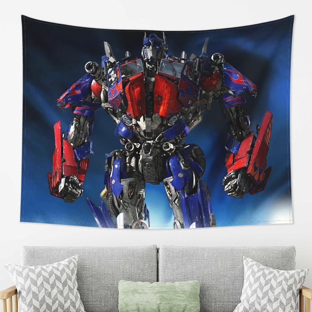 Optimus Prime Tapestry Wall Hanging Aesthetic Home Decor Tapestries for Living Room Bedroom