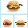 JELLYCAT Fun Food Series Hamburger Cute Doll Plush Doll 11cm Tall