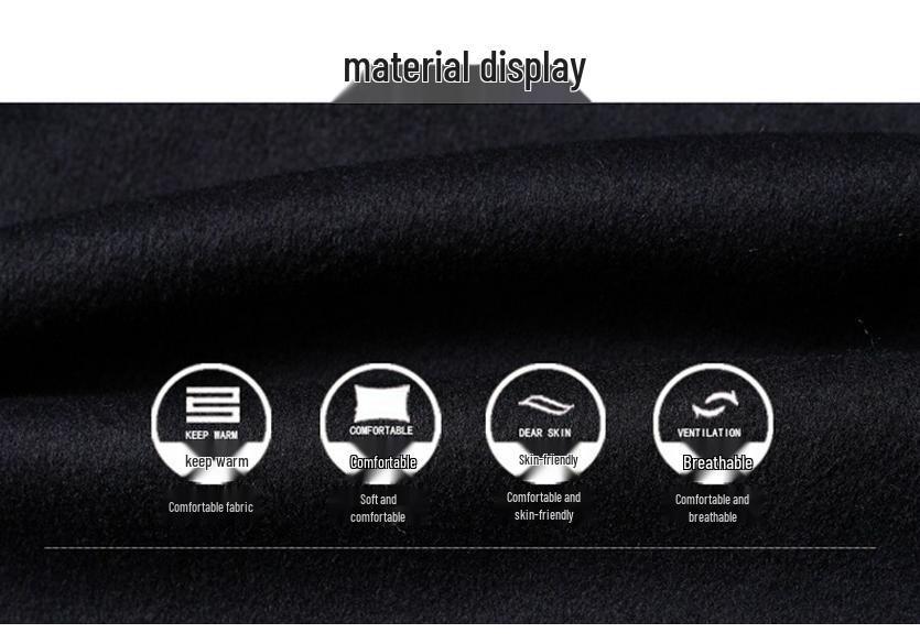 Men's Winter Wool Overcoat with Real Fur Collar and Detachable Liner - Knee-Length Jacket for Middle-Aged and Elderly