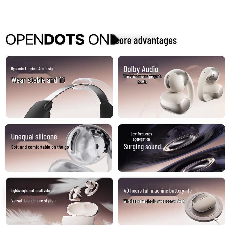 SHOKZ OpenDots ONE E310 Open-Ear Bluetooth Sport Headphones