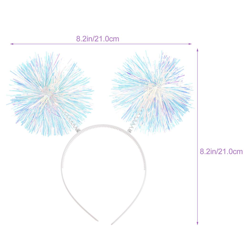 Pompom Headband Birthday Party Boppers Flexible Comfortable New Years Valentines Party Supplies Photo Booth Props Accessories