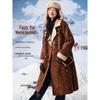 Mohanyimei Women's Faux Fur Lined Long Winter Coat