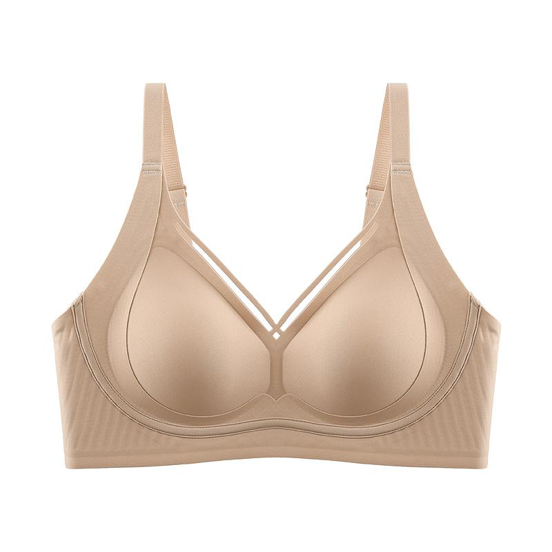 Simple and Elegant Bra with Sexy No Underwire No Scar Smooth Surface Comfortable for Women Gathering and Supporting Bra Push Up Bra