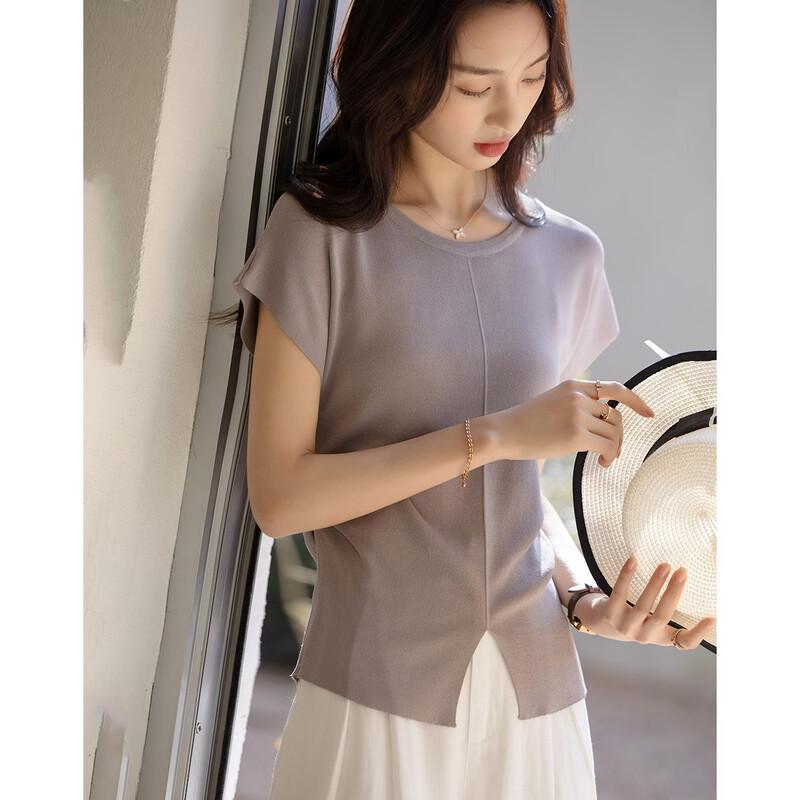 Women's Elegant Round Neck Knit Top