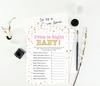 Inkdotpot 50-PackA  Baby WordA  ScrambleA  Baby ShowerA  Game Cards Confetti Star Gender Neutral Party Supplies-Fun Baby Shower