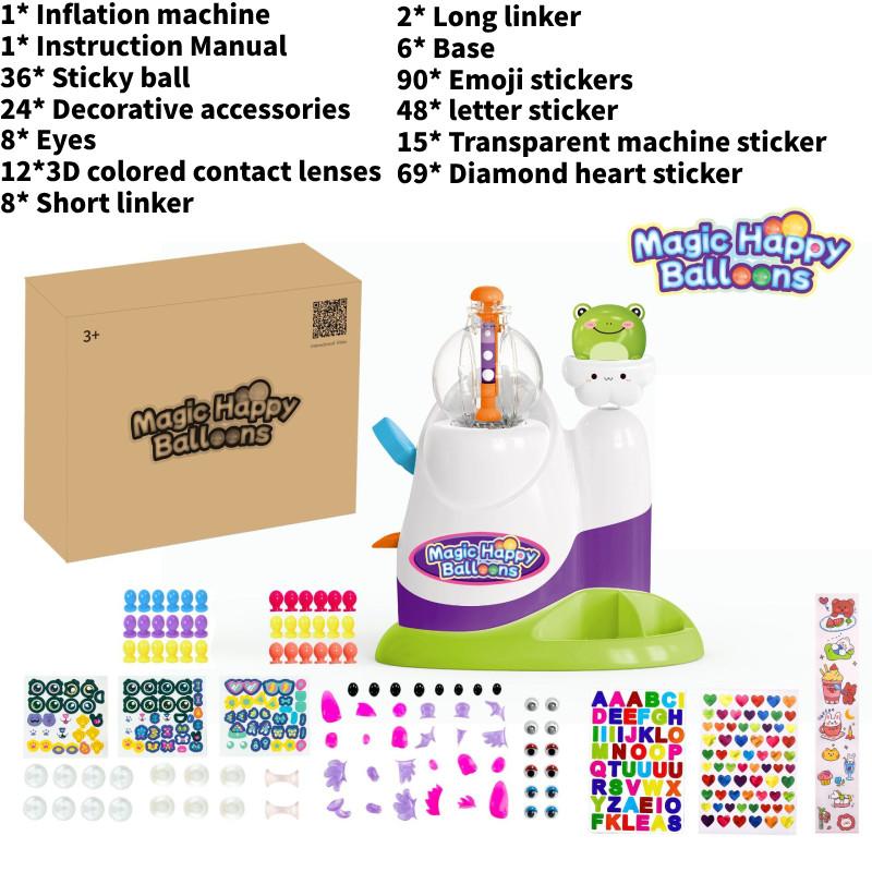 Crossborder Bobo Sticky Play Toy Diy Bouncing Ball With Bubble Maker For Kids