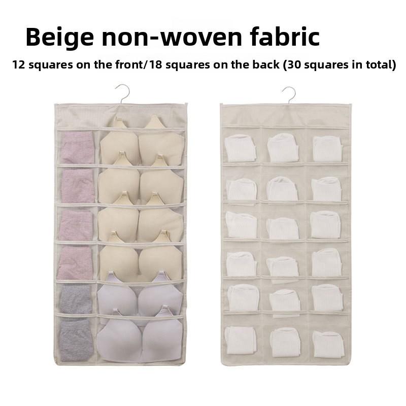 Underwear Organizer Wall Hanging With Nonwoven Fabric For Bedroom Storage