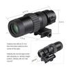 Feyachi M36 1.5X - 5X Red Dot Sight Optics Magnifier with Flip to Side Mount