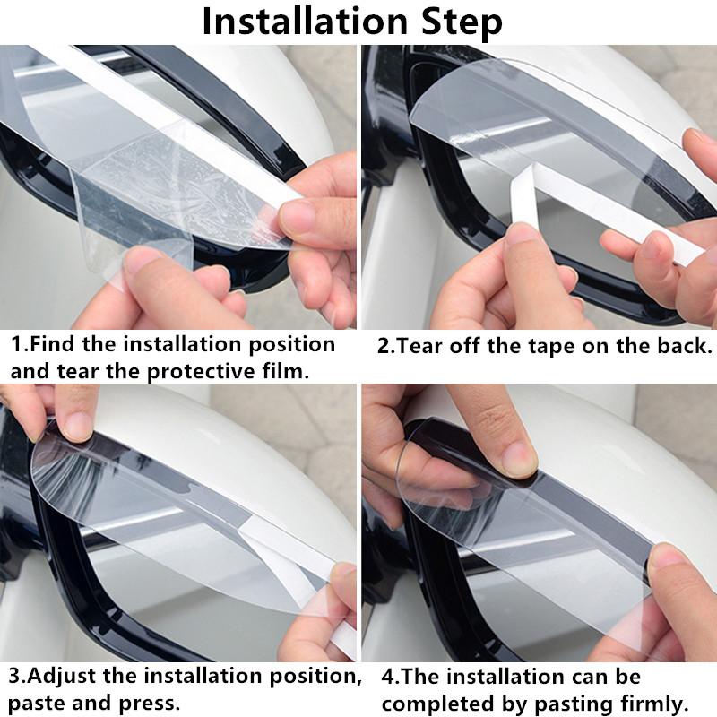 VMAD6 PVC Material Side View Mirror Rain-Shield Visor Windproof Rain Resistance Sun Blocker Driving Safety Gadgets For Skoda Octavia