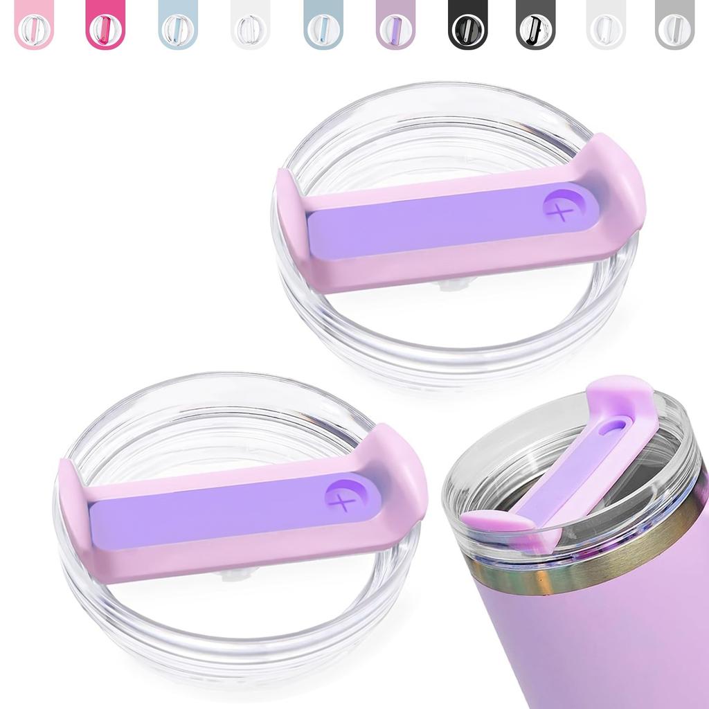 2 Pcs Replacement 20/30 oz Dustproof Spill Proof Resistant Tumbler Lid for Stanley Cup, Fit for Stanley and More Coffee Mugs