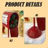 Santa Mailbox Red Large Capacity Iron Gifts Decoration Ornament Newspaper Holder Post Box for Home