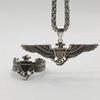Yin Taifei Retro Amerikanischer Soldaten Hundemarke Abzeichen Ring - Herren Hip Hop Punk Offener Ring